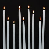 Hand-Dipped White Taper Candles – 30 cm