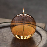 Glass oil lamp 'Sphere Light Amber' XL