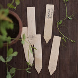 Wooden plant labels